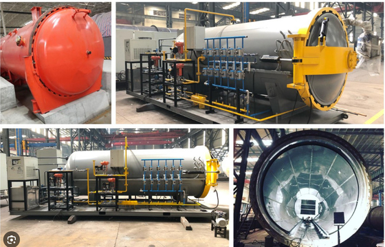 220V elektrische Heizung Verbundautoklave für die Vulkanierung von Gummi Durchmesser 600-5000mm